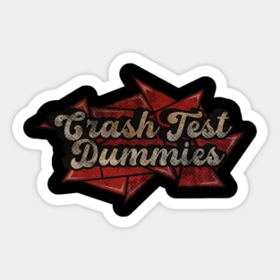 Crash Test Dummies - Red Diamond Sticker